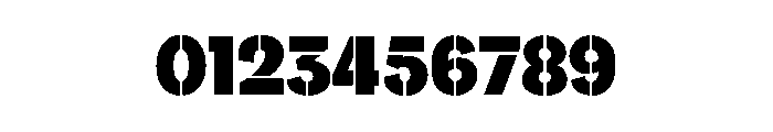 AtypicalStencil Bold Font OTHER CHARS