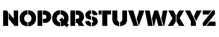 AtypicalStencil Bold Font UPPERCASE