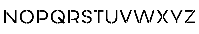 AtypicalStencil Light Font UPPERCASE