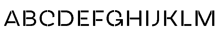 AtypicalStencil Light FONT