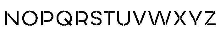 AtypicalStencil Light Font LOWERCASE