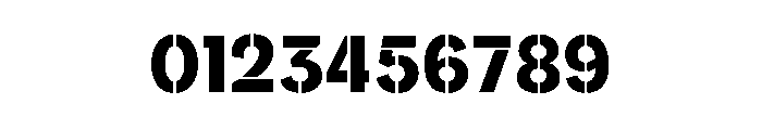 AtypicalStencil Medium Font OTHER CHARS
