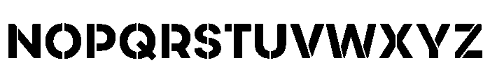 AtypicalStencil Medium Font UPPERCASE