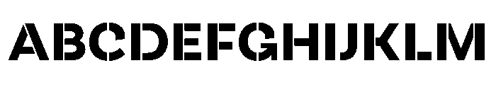 AtypicalStencil Medium FONT