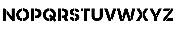 AtypicalStencil Medium Font LOWERCASE