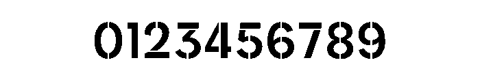 AtypicalStencil Font OTHER CHARS