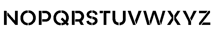 AtypicalStencil Font UPPERCASE