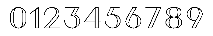 Athena Inline Font OTHER CHARS