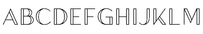 Athena Inline Font UPPERCASE