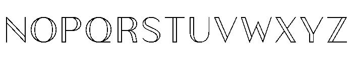 Athena Inline Font UPPERCASE