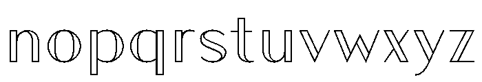 Athena Inline Font LOWERCASE
