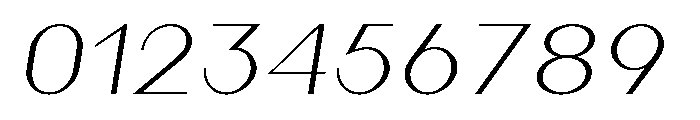 Athena Light Italic Font OTHER CHARS