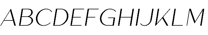 Athena Light Italic Font UPPERCASE