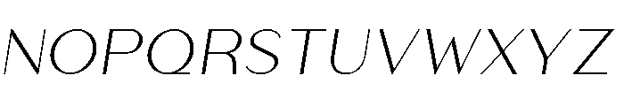 Athena Light Italic Font UPPERCASE