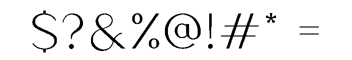 Athena Light Font OTHER CHARS