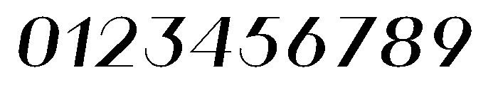 Athena Regular Italic Font OTHER CHARS
