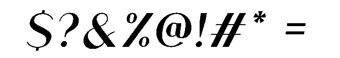 Athena Regular Italic Font OTHER CHARS