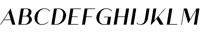 Athena Regular Italic Font UPPERCASE