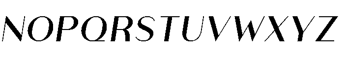 Athena Regular Italic Font UPPERCASE