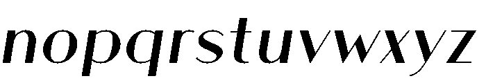 Athena Regular Italic Font LOWERCASE