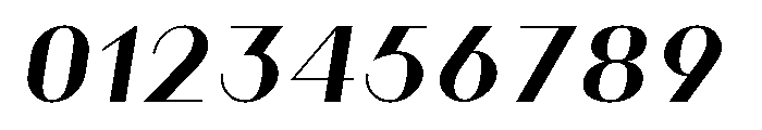 Athena Semi Bold Italic Font OTHER CHARS