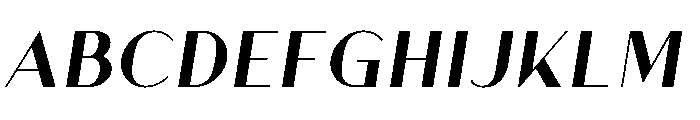 Athena Semi Bold Italic Font UPPERCASE