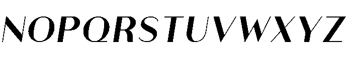 Athena Semi Bold Italic Font UPPERCASE