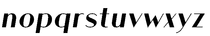 Athena Semi Bold Italic Font LOWERCASE