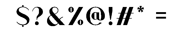 Athena Semi Bold Font OTHER CHARS