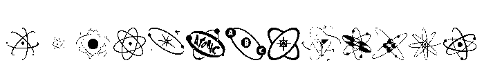 Atomica Regular Font LOWERCASE