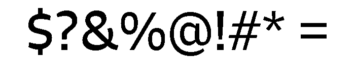 Auster Variable Regular Font OTHER CHARS