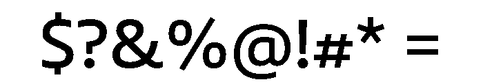 Auster Variable Semibold Font OTHER CHARS