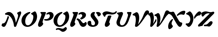 AuriolLTStd-BlackItalic Font UPPERCASE
