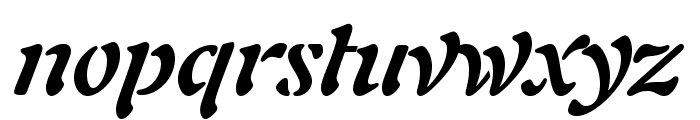 AuriolLTStd-BoldItalic Font LOWERCASE