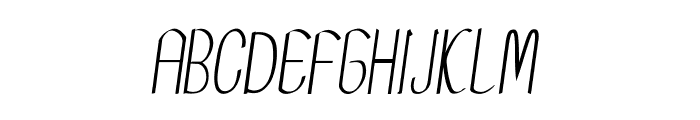 Aurivan-CondensedItalic Font UPPERCASE