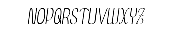 Aurivan-CondensedItalic Font UPPERCASE