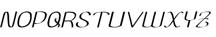 Aurivan-ExpandedItalic Font UPPERCASE
