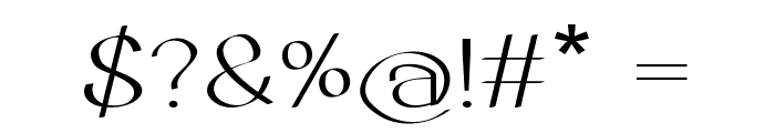 Aurivan-ExpandedRegular Font OTHER CHARS
