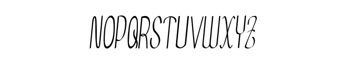 Aurivan-ExtracondensedItalic Font UPPERCASE