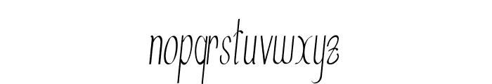 Aurivan-ExtracondensedItalic Font LOWERCASE