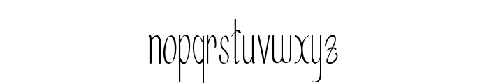 Aurivan-ExtracondensedRegular Font LOWERCASE