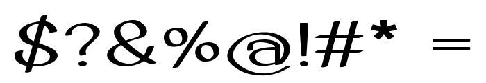 Aurivan-ExtraexpandedBold Font OTHER CHARS