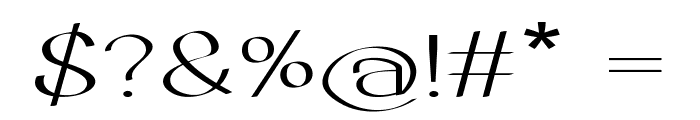 Aurivan-ExtraexpandedRegular Font OTHER CHARS