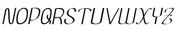 Aurivan-Italic Font UPPERCASE