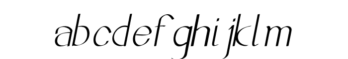 Aurivan-Italic Font LOWERCASE