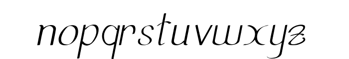 Aurivan-Italic Font LOWERCASE