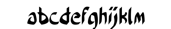 Auvern-CondensedRegular Font LOWERCASE