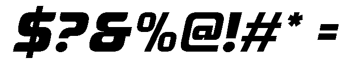 Auberga Italic Font OTHER CHARS