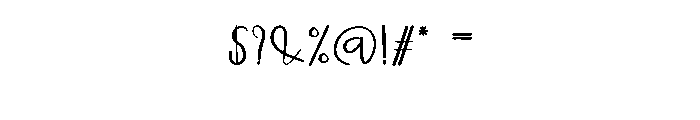 Audition Font OTHER CHARS