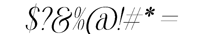 Audrey & Caroline Italic Font OTHER CHARS